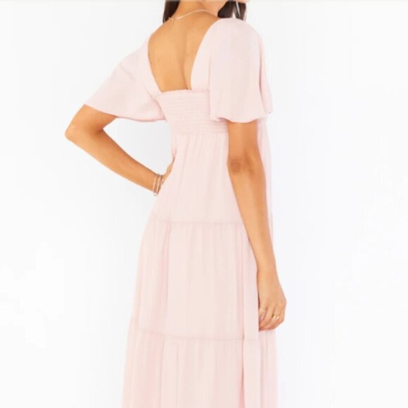 🌸 Show Me Your Mumu Nicole Maxi Dress ~ Blush – Size M (NWT) - Picture 8 of 9